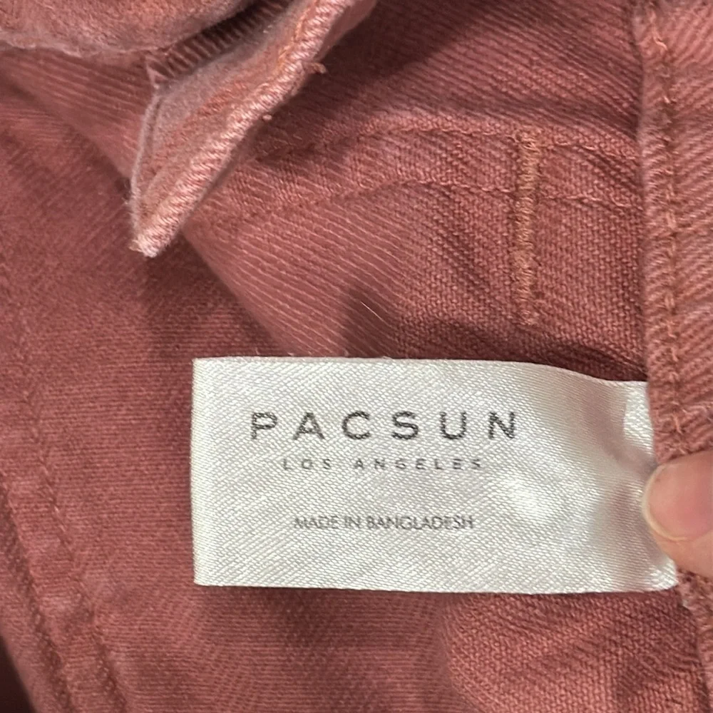 PacSun Women’s Sienna Dust Cargo Elastic Hem and Waistband Denim Pants Size XS